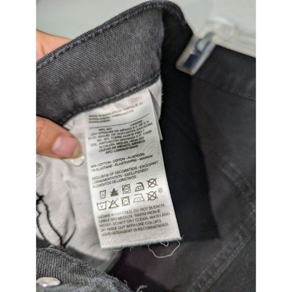 Men's Levi's Denizen Black Denim Jeans Size 36 x 32 - Picture 9 of 10